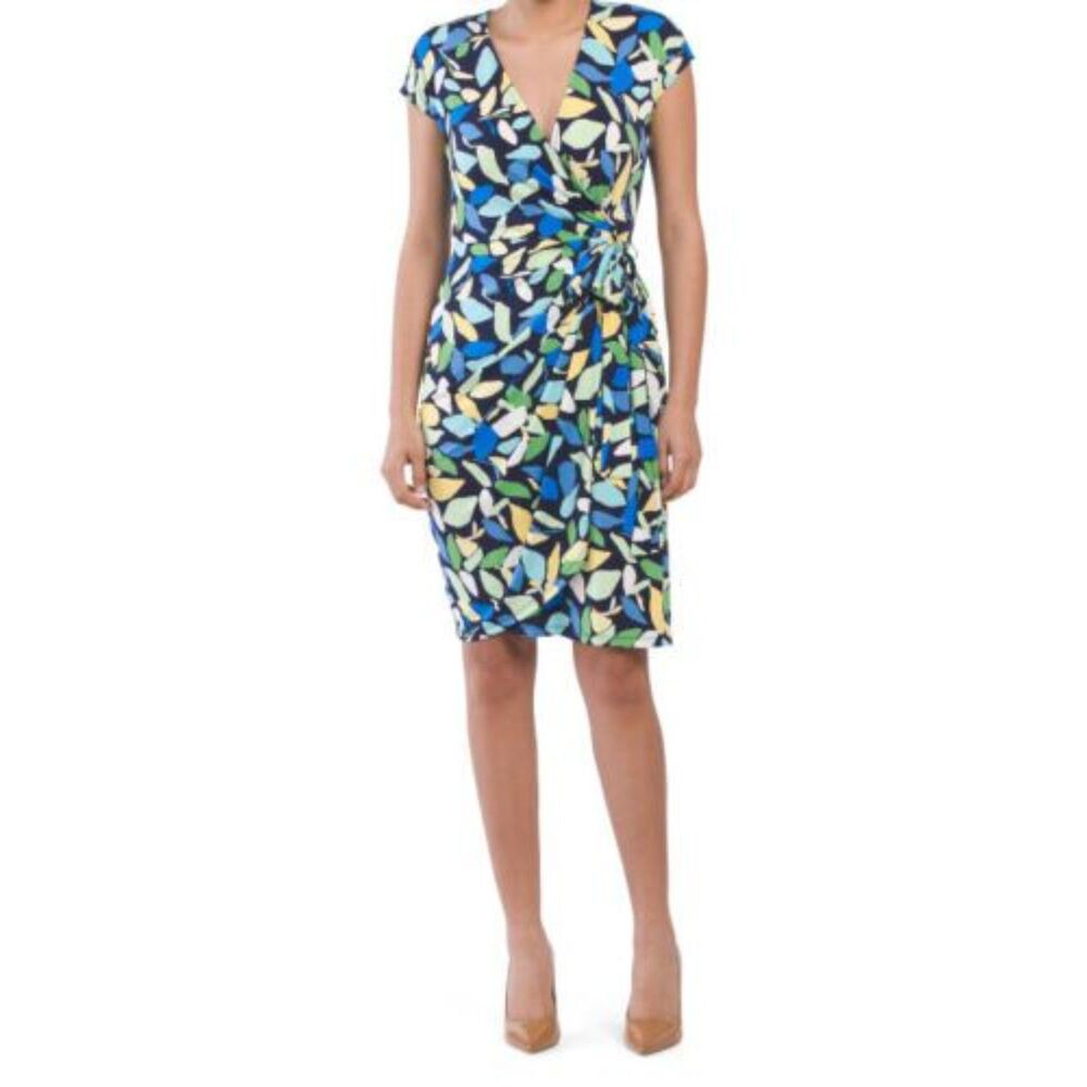 Maggy London NWT Printed Wrap Dress Size 2